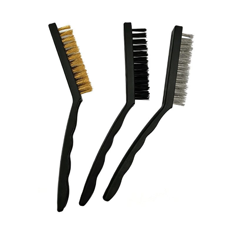 9-Inch Gun Brush Brass Steel Nylon Cleaning Kit